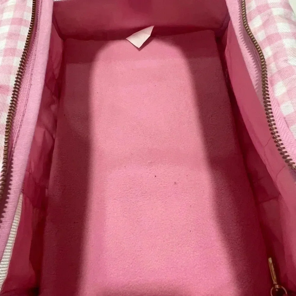 Stoney Clover x Target dog carrier pink gingham leash hook shoulder strap